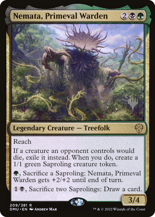 Nemata, Primeval Warden (PPDMU-209) - Dominaria United Promos