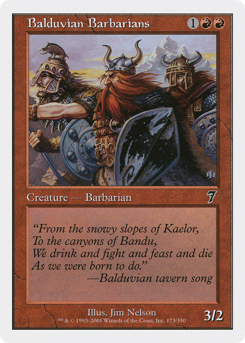 Balduvian Barbarians (7ED-173) - 7th Edition Foil