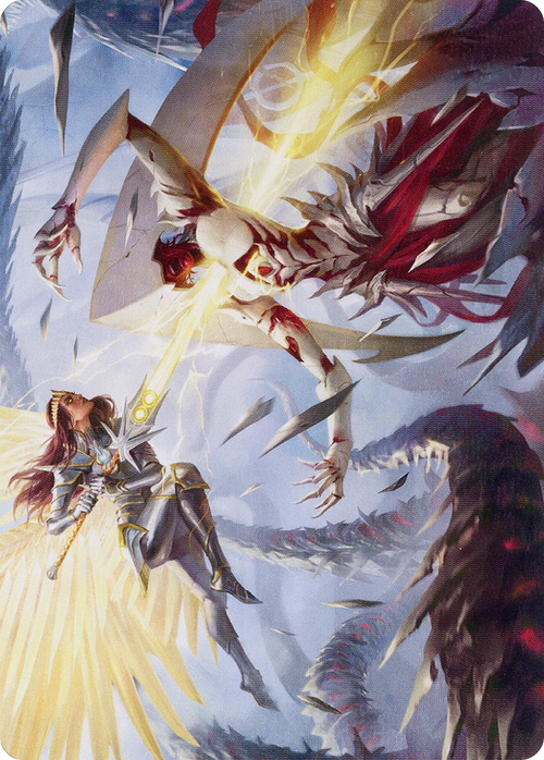 Elspeth's Smite // Elspeth's Smite (AMOM-005) - March of the Machine Art Series (Borderless)