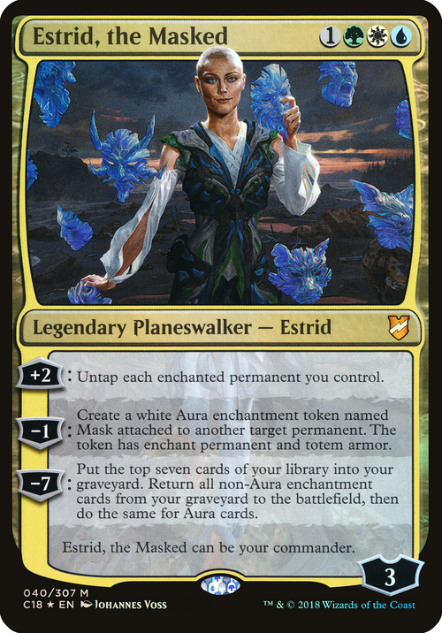 Estrid, the Masked (Commander 2018) (OVER-040) - Commander 2018 Oversized Foil