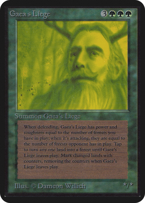 Gaea's Liege (LEA-) - Limited Edition Alpha