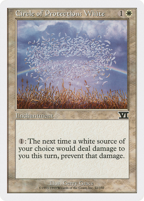 Circle of Protection: White (6ED-012) - Classic Sixth Edition