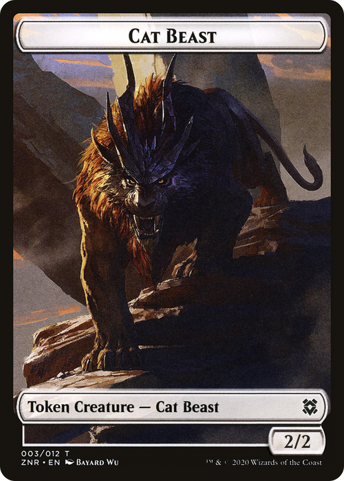 Cat Beast (TZNR-003) - Zendikar Rising Tokens Foil