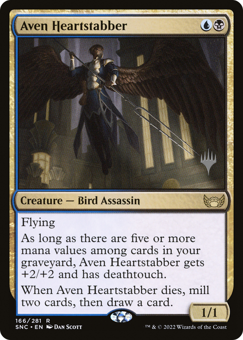 Aven Heartstabber (PPSNC-166) - Streets of New Capenna Promos Foil