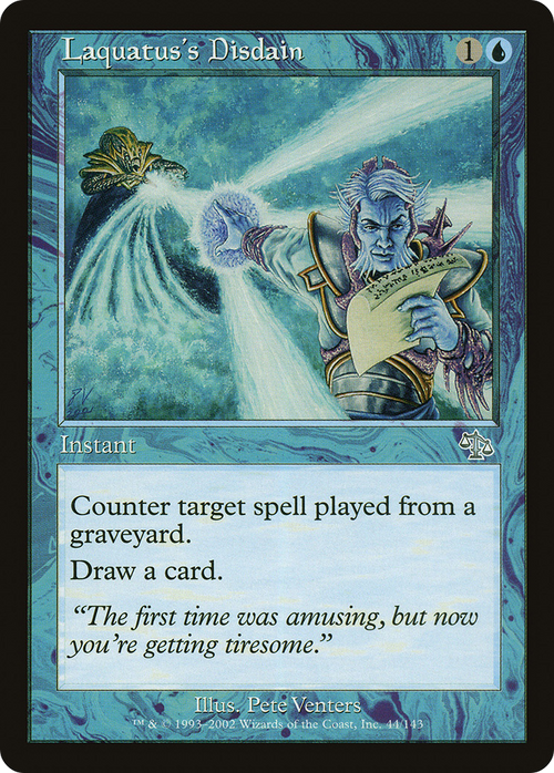 Laquatus's Disdain (JUD-044) - Judgment Foil