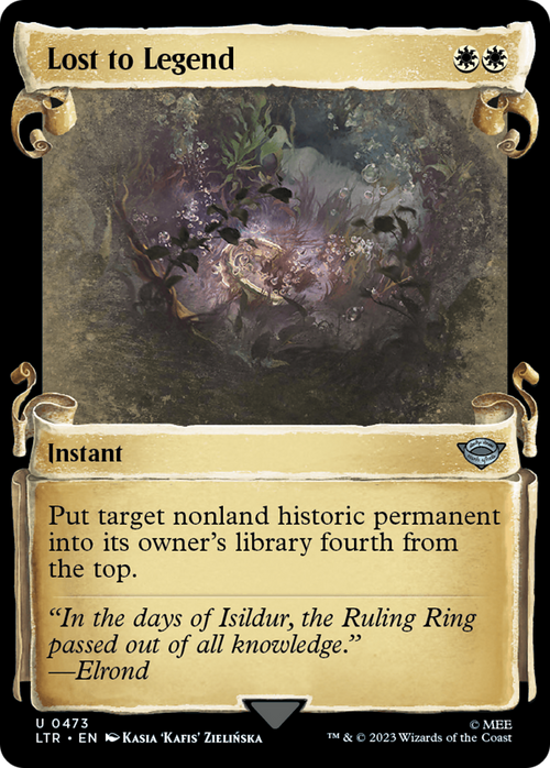 Lost to Legend (Showcase Scrolls) (LTR-473) - The Lord of the Rings: Tales of Middle-earth: (Showcase) Foil