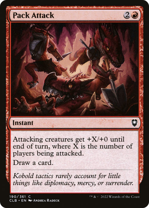 Pack Attack (CLB-190) - Commander Legends: Battle for Baldur's Gate Foil