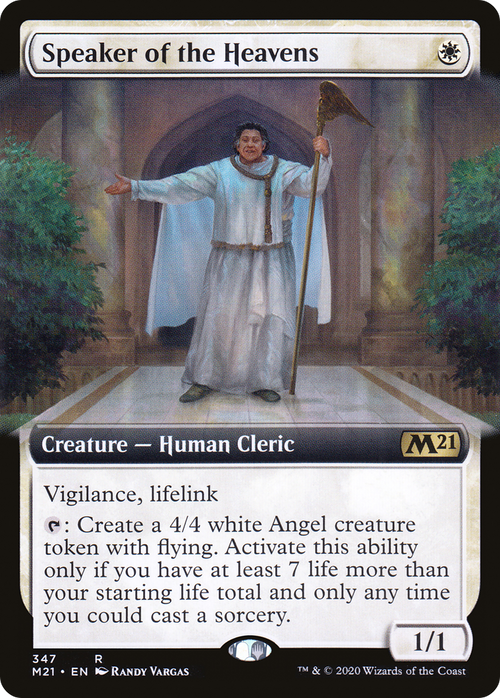 Speaker of the Heavens (Extended Art) (M21-347) - Core Set 2021: (Extended Art) Foil