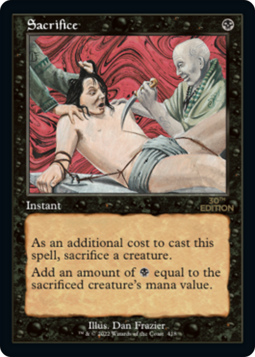 Sacrifice (Retro Frame) (30A-418) - 30th Anniversary Edition