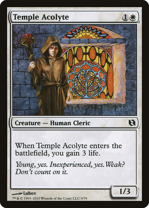 Temple Acolyte (DDF-009) - Duel Decks: Elspeth vs. Tezzeret