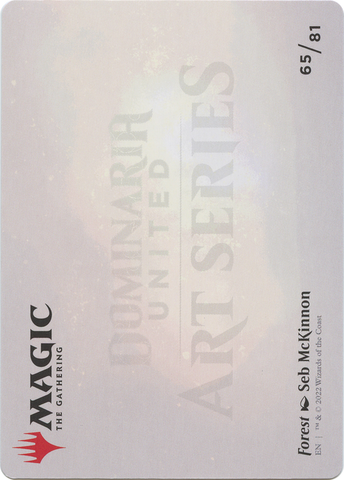 Forest // Forest (ADMU-065) - Dominaria United Art Series (Borderless) Foil