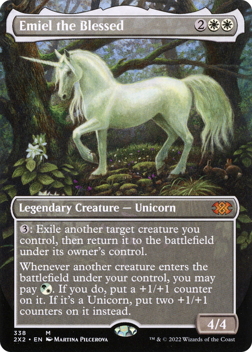 Emiel the Blessed (Borderless) (2X2-338) - Double Masters 2022 Foil