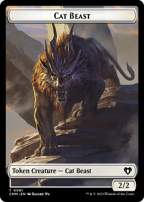 Cat Beast (TCMM-061) - Commander Masters Tokens Foil