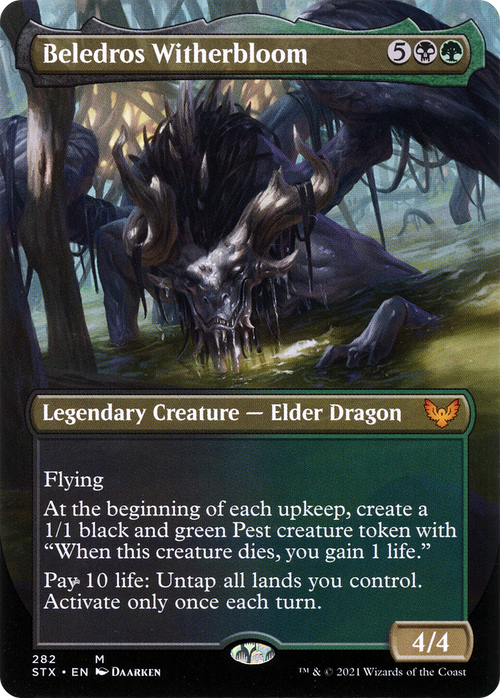 Beledros Witherbloom (Borderless) (STX-282) - Strixhaven: School of Mages (Borderless) Foil