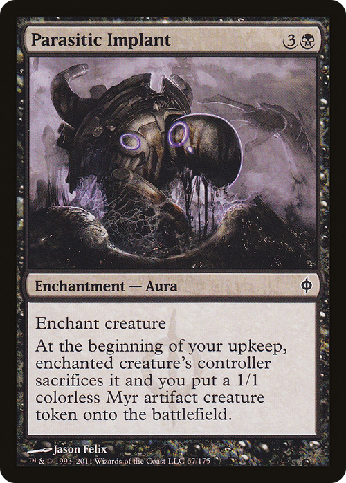Parasitic Implant (NPH-067) - New Phyrexia Foil