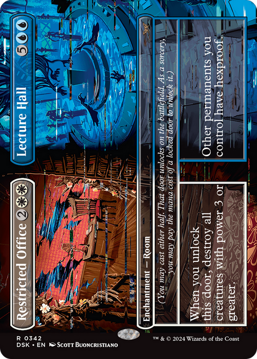 Restricted Office // Lecture Hall (Borderless) (DSK-342) - Duskmourn: House of Horror