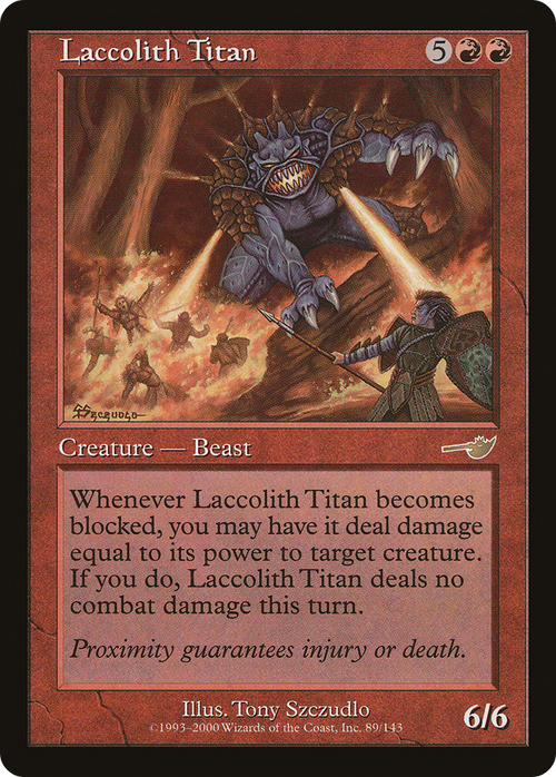 Laccolith Titan (NMS-089) - Nemesis Foil