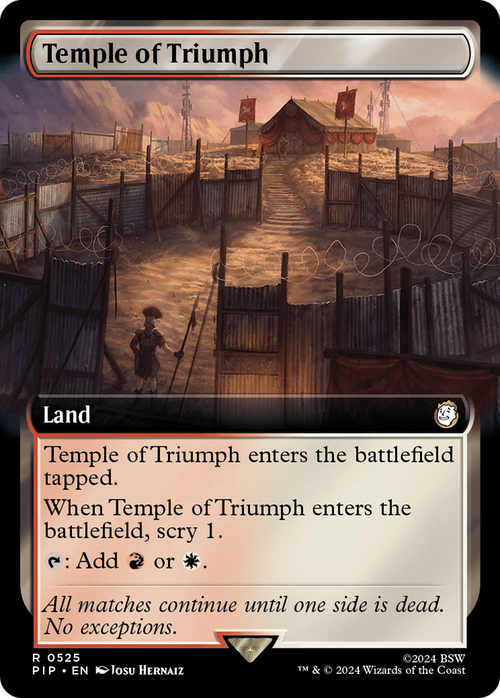 Temple of Triumph (Extended Art) (PIP-525) - Fallout: (Extended Art) Foil