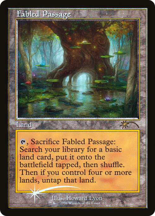 Fabled Passage (Retro Frame) (WPN-001) - Wizards Play Network 2021 Foil