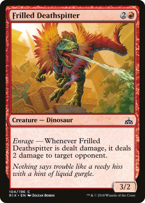 Frilled Deathspitter (RIX-104) - Rivals of Ixalan Foil