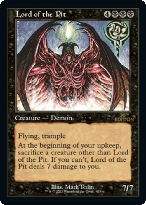 Lord of the Pit (Retro Frame) (30A-408) - 30th Anniversary Edition