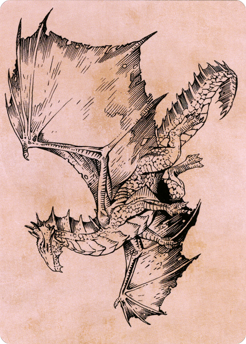 Ancient Bronze Dragon // Ancient Bronze Dragon (ACLB-058) - Battle for Baldur's Gate Art Series (Borderless)