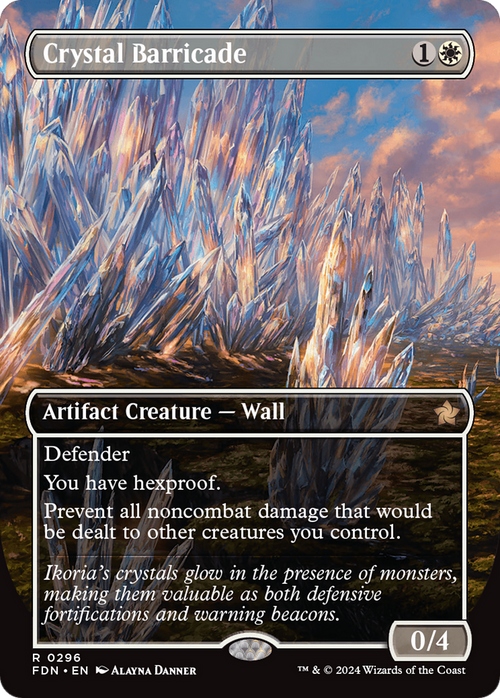 Crystal Barricade (Borderless) (FDN-296) - Foundations