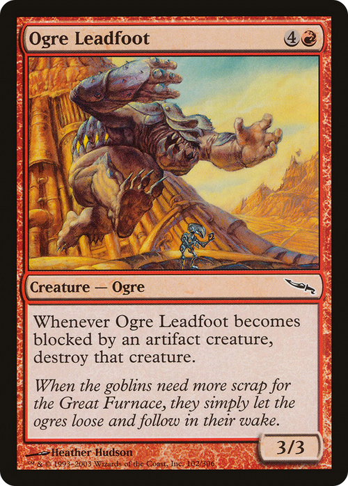 Ogre Leadfoot (MRD-102) - Mirrodin Foil