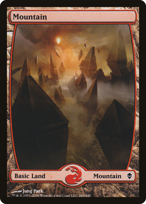 Mountain (243) - Full Art (ZEN-243) - Zendikar Foil