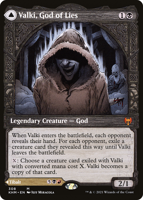Valki, God of Lies (Showcase) (KHM-308) - Kaldheim: (Showcase) Foil