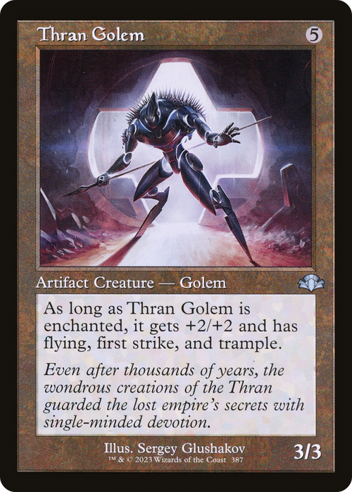 Thran Golem (Retro Frame) (DMR-387) - Dominaria Remastered Foil