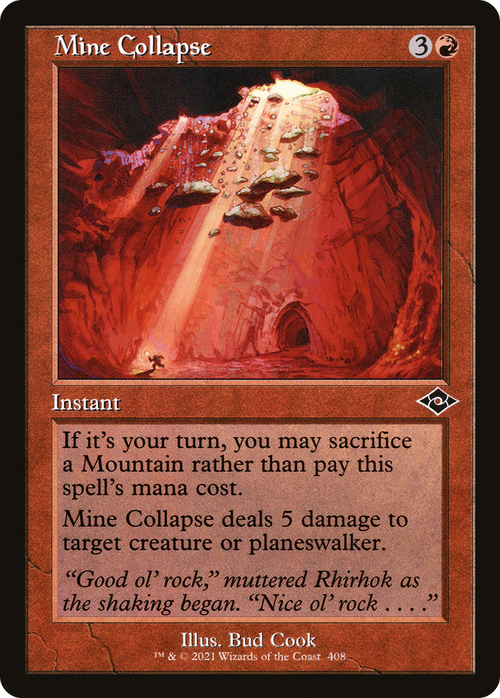 Mine Collapse (Retro Frame) (MH2-408) - Modern Horizons 2 Foil