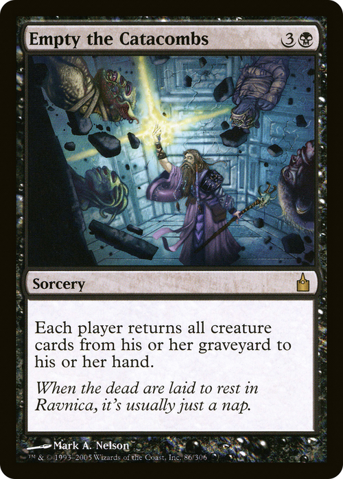 Empty the Catacombs (RAV-086) - Ravnica: City of Guilds Foil