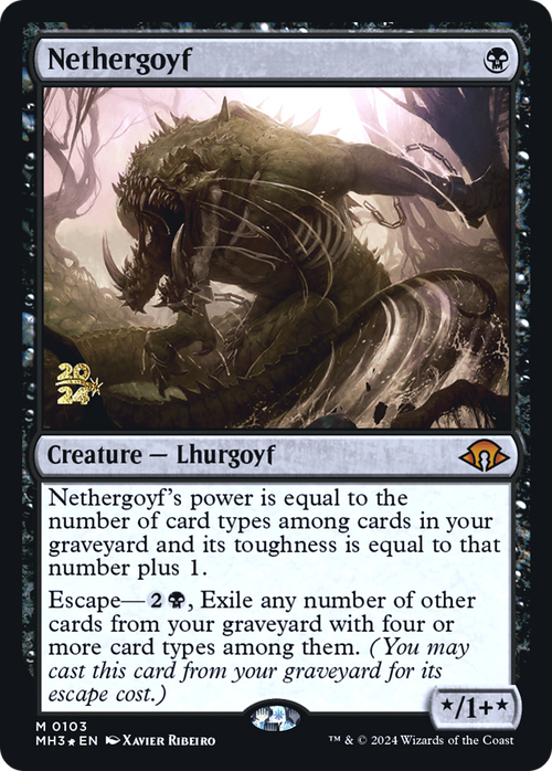 Nethergoyf (PRE-103) - Modern Horizons 3 Promos Foil