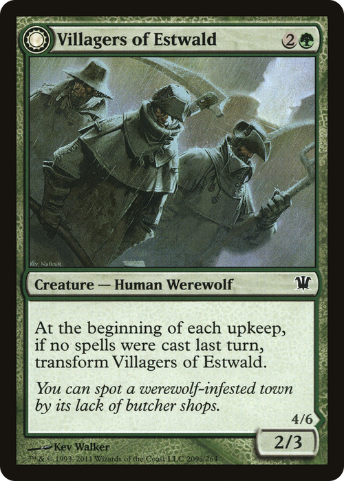 Villagers of Estwald (ISD-209) - Innistrad: (Double Faced Transform) Foil