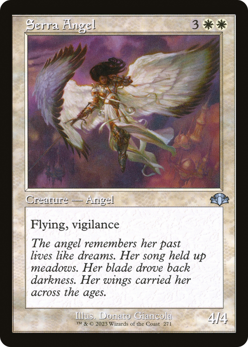 Serra Angel (Retro Frame) (DMR-271) - Dominaria Remastered Foil