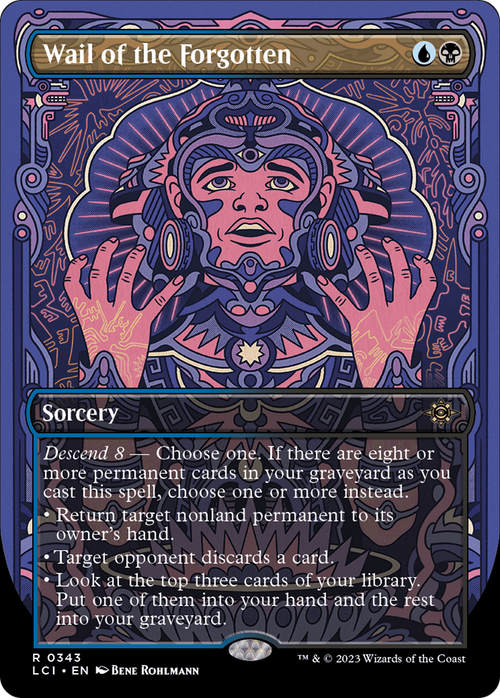 Wail of the Forgotten (Borderless) (LCI-343) - The Lost Caverns of Ixalan Foil