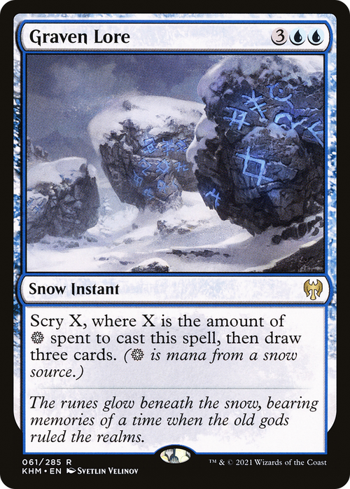 Graven Lore (KHM-061) - Kaldheim: (snow) Foil