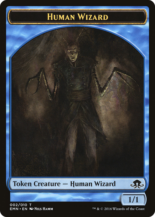 Human Wizard Token (EMN-002) - Eldritch Moon Tokens