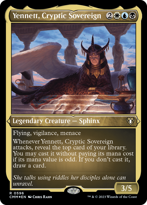 Yennett, Cryptic Sovereign (Foil Etched) (CMM-596) - Commander Masters Foil