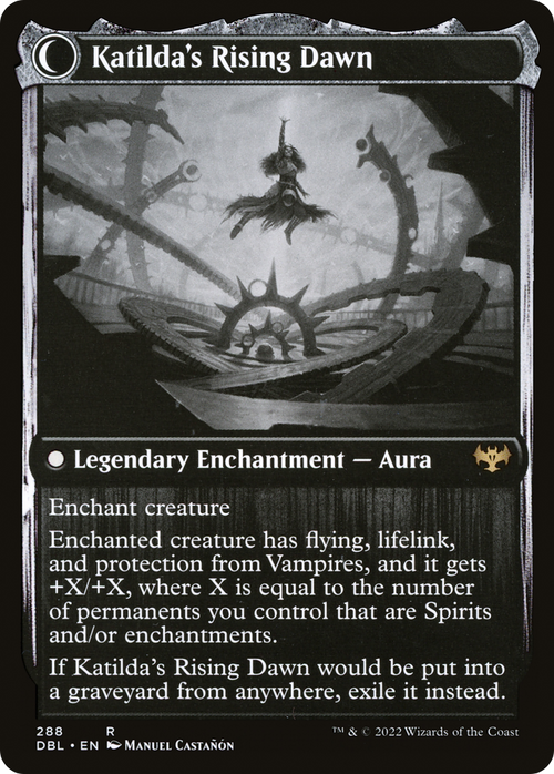 Katilda, Dawnhart Martyr (DBL-288) - Innistrad: Double Feature: (Double Faced Transform) Foil