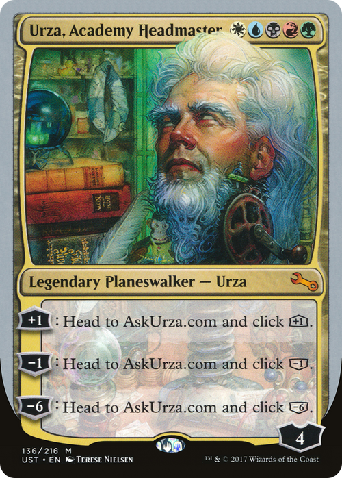 Urza, Academy Headmaster (UST-136) - Unstable Foil