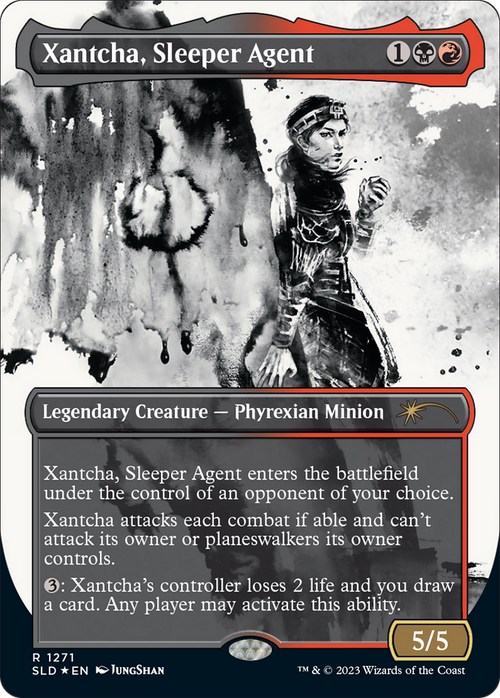 Xantcha, Sleeper Agent (Halo Foil) (SLD-1271) - Secret Lair Drop: (Showcase) (Borderless) Foil