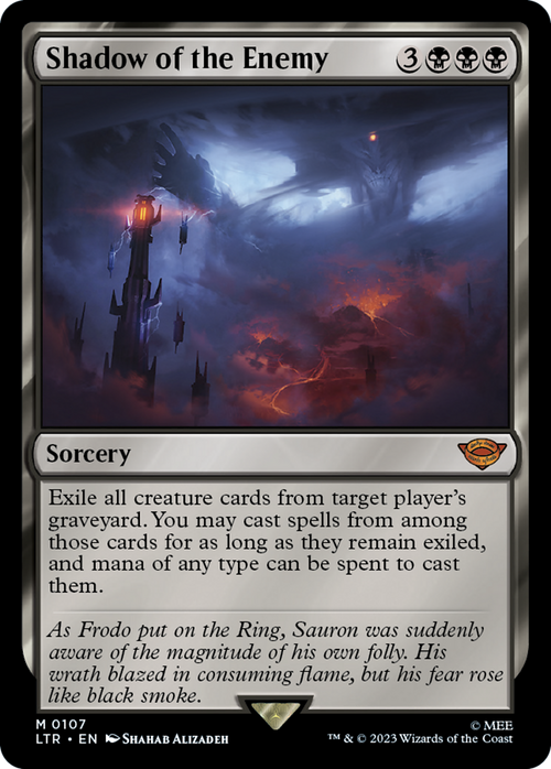 Shadow of the Enemy (LTR-107) - The Lord of the Rings: Tales of Middle-earth Foil