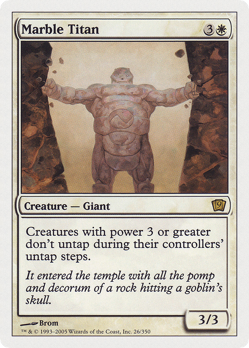 Marble Titan (9ED-026) - 9th Edition