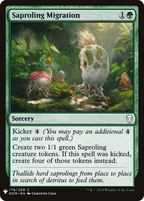 Saproling Migration (LIST-DOM-178) - The List