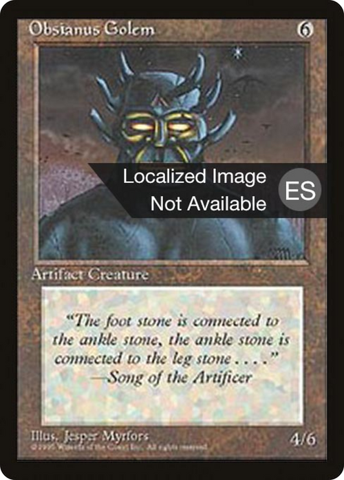 Obsianus Golem (4BB-) - Fourth Edition Foreign Black Border