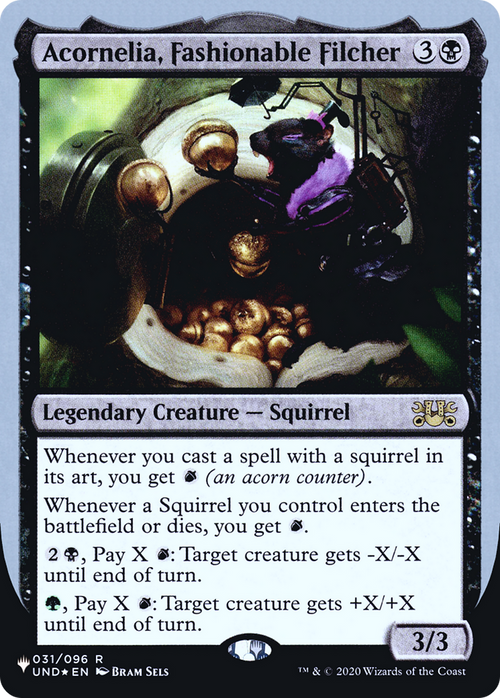 Acornelia, Fashionable Filcher (LIST-031/096) - The List (Unfinity Foil Edition) Foil