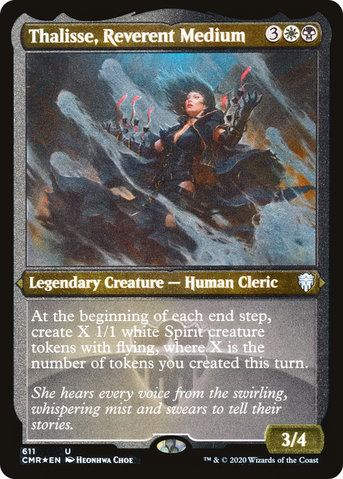 Thalisse, Reverent Medium (Foil Etched) (CMR-611) - Commander Legends Etched Foil