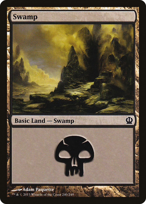 Swamp (240) (THS-240) - Theros Foil